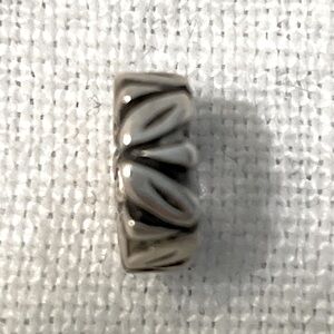 Pandora Retired Leaf Spacer Charm